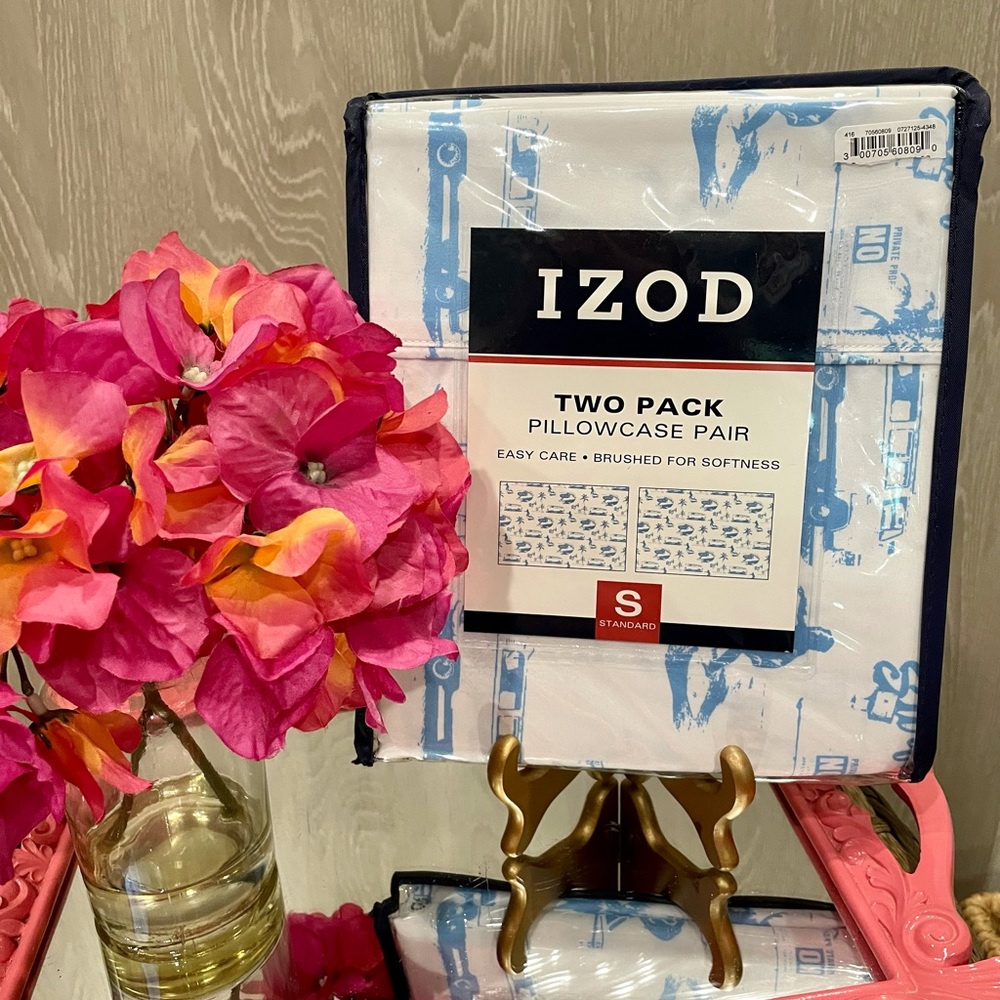 🆕IZOD Surfer Pillowcase 2-Pack-NWT